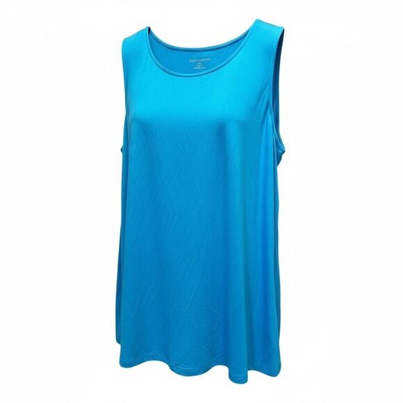 NWT Jessica London Women’s Plus Size Blue Sleeveless Blouse Tank Top- Size 22/24 - Picture 2 of 5